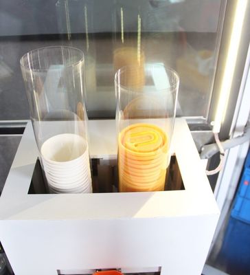 Kubki papierowe 360 ​​ml Automat do sprzedaży soku pomarańczowego Akceptory monet i banknotów