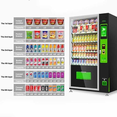 Automat z przekąskami i napojami o dużej pojemności z czynnikiem chłodniczym R290/R513A/R1234YF