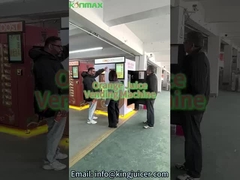 Świeże pomarańczowe maszyny do sprzedaży z zamkniętym kubkiem