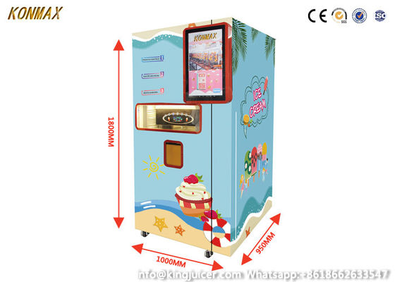 24H 1,5kw Miękki automat do lodów z ekranem dotykowym LCD