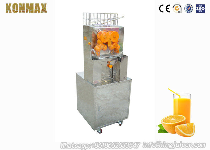 110V Commercia Orange Juicer Machine transparency Cover With Cabinet